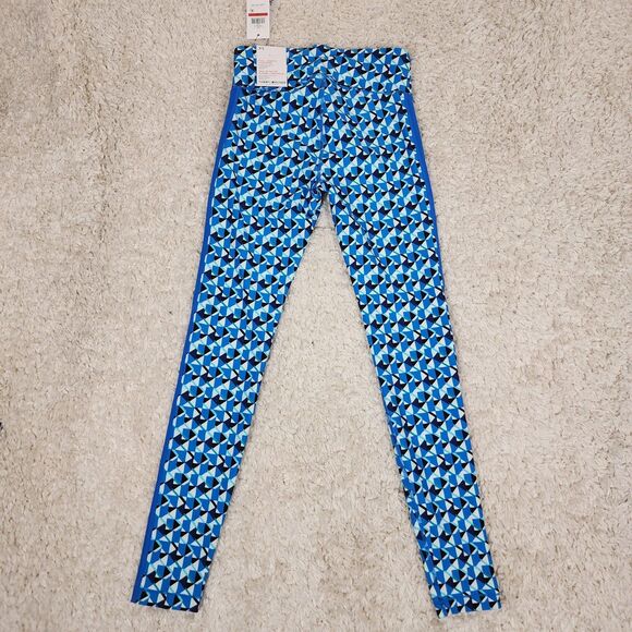 Tommy Hilfiger Leggings Womens XS Geometric High Rise Full Length Sport Stretch - Picture 5 of 8